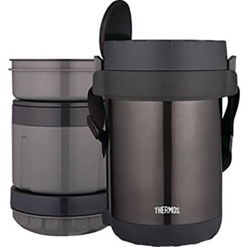 Porte aliments à 3 compartiments en inox - Thermos