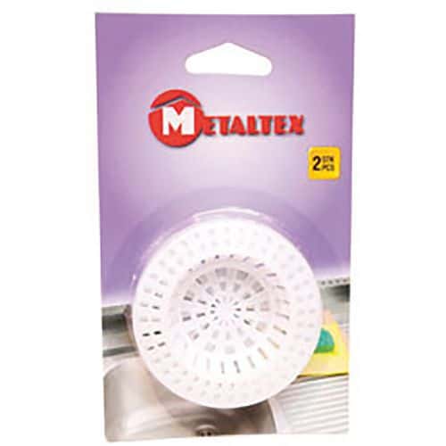 Lot de 2 filtres d'évier en plastique - Metaltex