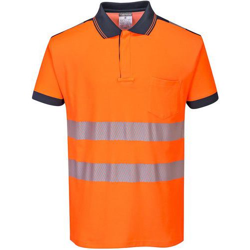 Polo haute visibilité PW3 manche courte T180 - Portwest