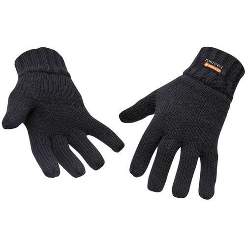 Gant tricot doublé Insulatex noir GL13 - Portwest