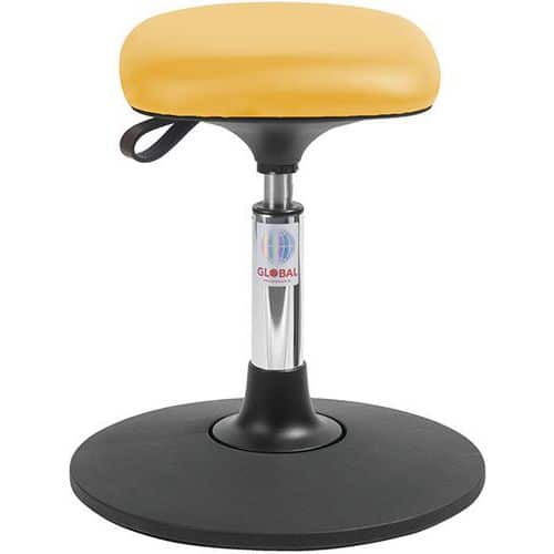 Tabouret Sway assise Tetra - Imitation cuir - Bas - Global Professional Seating