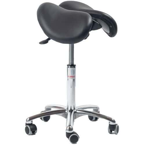 Selle Echo en 2 parties - Cuir - Haut - Global Professional Seating