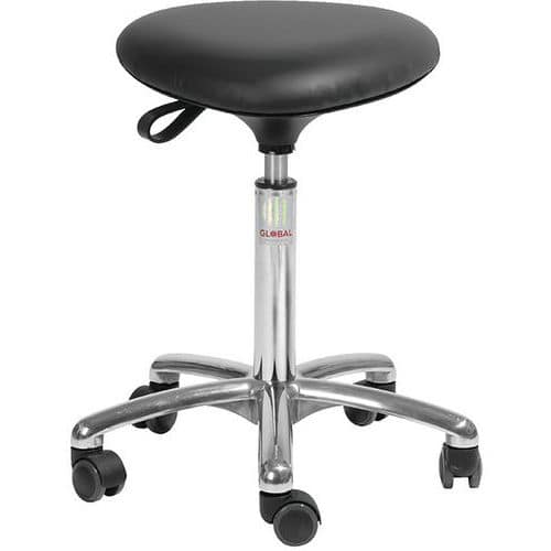 Tabouret Tria, Imitation cuir - Bas - Global Professional Seating