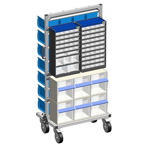 Etagère mobile équipée de bacs ProPlus Depot-L RD 194 - Allit