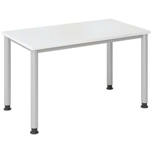 Bureau droit pieds ronds 120 cm