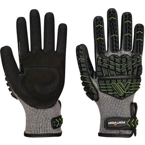 Gants anti impact en mousse nitrile Cut F - Portwest