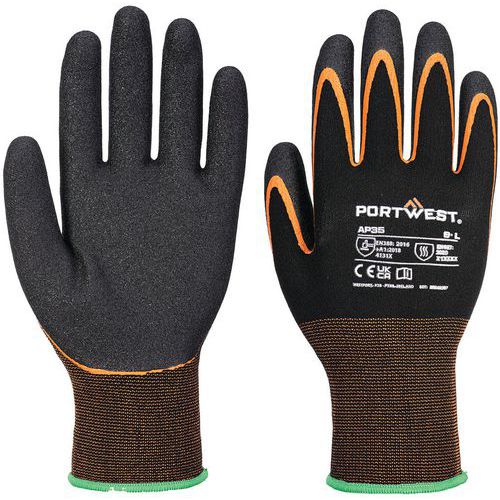 Gants grip 15 nitrile double paume - Portwest