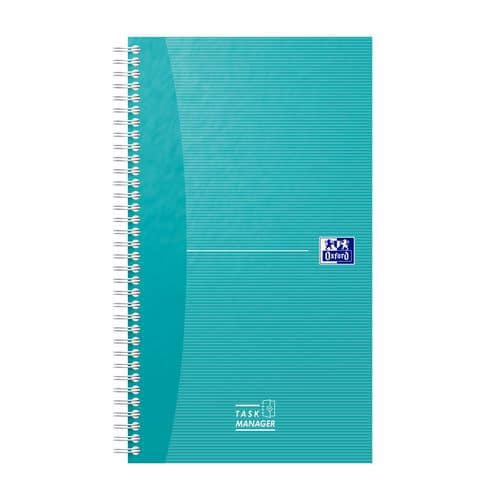 Cahier de taches To Do Task Manager 230 pages -141X246 - Aqua - Oxford