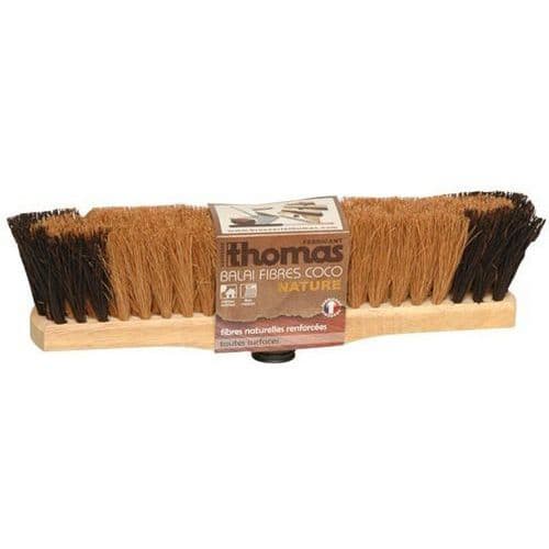 Balai nature coco moustache en fibres naturelles renforcées - Thomas