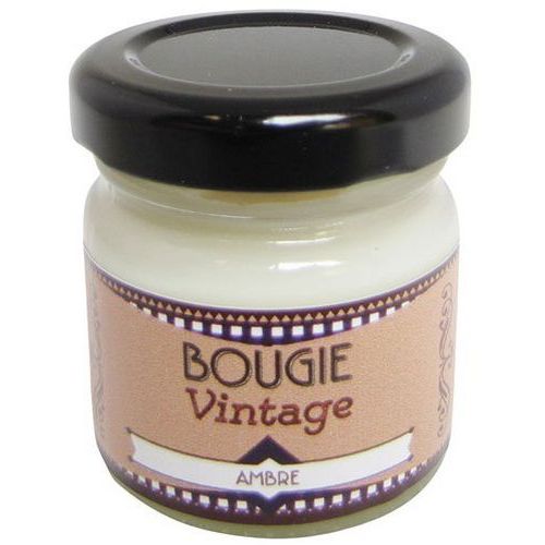 Bougie vintage 100% végétale ambre - 30g - Odyssée des sens