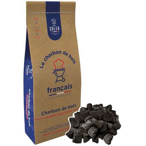 Charbon de bois qualité supérieure - 20L - Soler