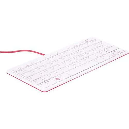 Clavier blanc rouge azerty pour Rasberry pi - Rasberry