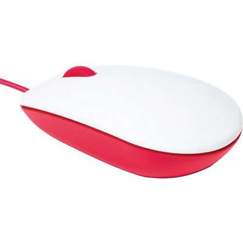 Souris blanche rouge officielle pour Rasberry pi - Rasberry