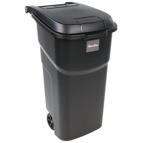 Conteneur avec couvercle noir 100L – Manutan Expert