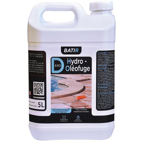 Traitement hydrofuge - Oléofuge D640 - Batir