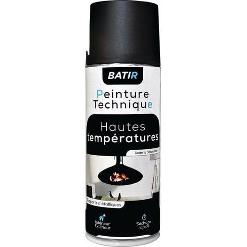 Peinture en aérosol haute température - 400 mL - Batir