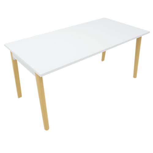 Table en pieds arche avec plateau mélaminé Robin - Eol