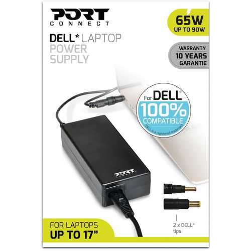 Alimentation 65-90 W pour portable Dell - Port Connect