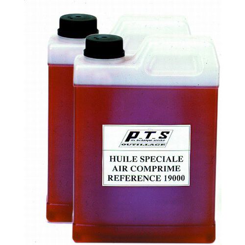 Huile speciale outils pneumatiques - lot 2 bidons de 1 litre - PTS