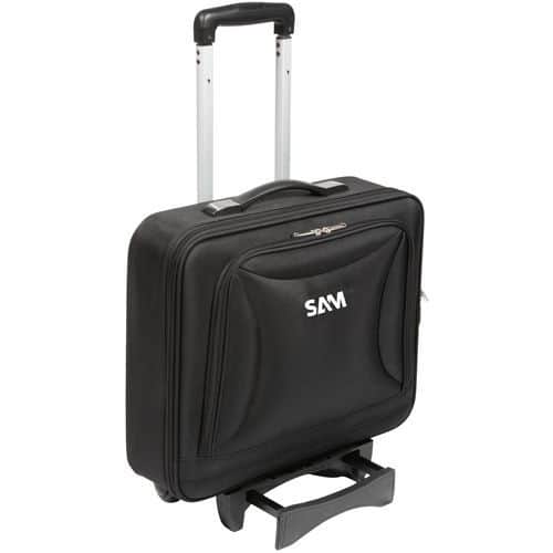 Valise textile vide 440 mm avec trolley - Sam