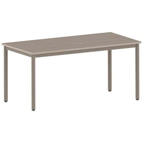 Table Carélie rectangulaire 160 x 80 cm fixe 4 pieds stratifié