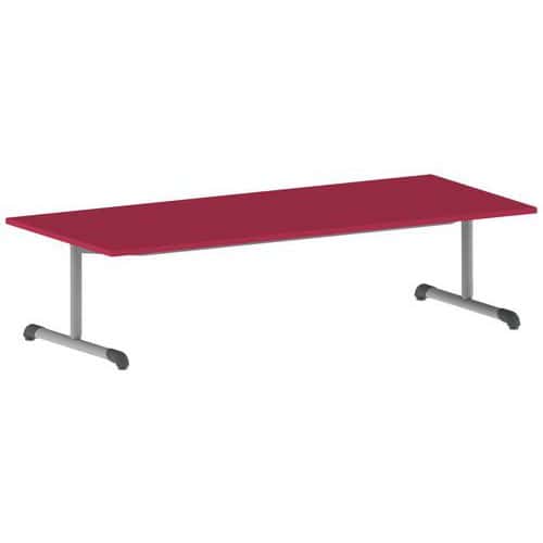 Table Bandana 180 x 80 cm fixe dégagement latéral stratifié Mobidecor