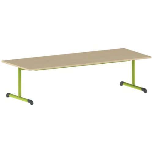 Table Bandana 200 x 80 cm fixe dégagement latéral stratifié Mobidecor