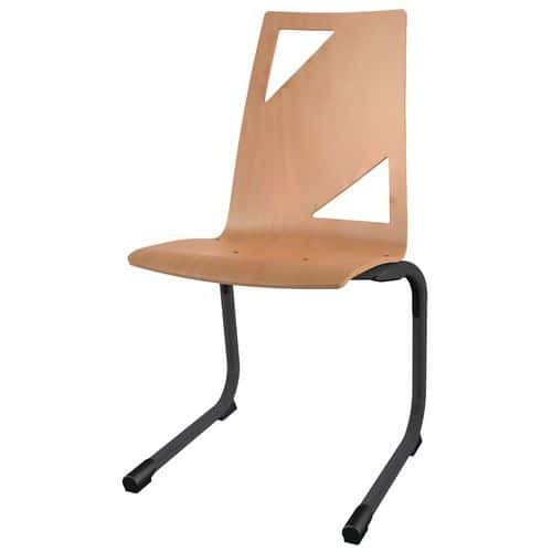 Chaise Sofia AST T6 coque Moda bois naturel ou teinté Mobidecor