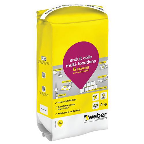 Enduit colle multifonctions - 4 kg - Weber