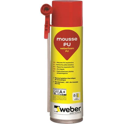 Mousse expansive base PU - Weberfoam 750 mL