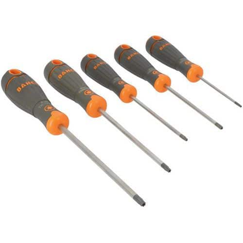 Jeu tournevis TORX Tamper-Resistant caoutchouc 5 pièces - Bahco