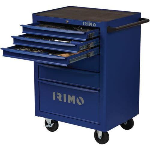 Servante 26 6 tiroirs 176 outils dans 3 modules mousse - Irimo