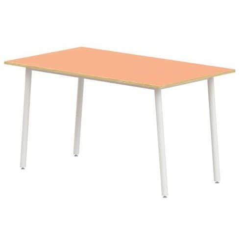 Table 4 pieds inclinés 140 x 80 cm stratifié ABS