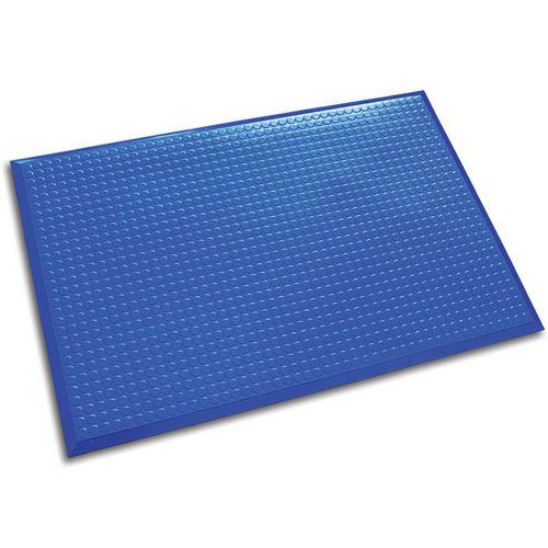 Tapis antifatigue lisse tout environnement Infinity - Bleu - Ergomat