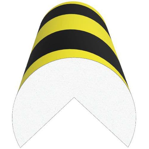 Amortisseur de choc angle arrondi - Noir/Jaune - Ergomat