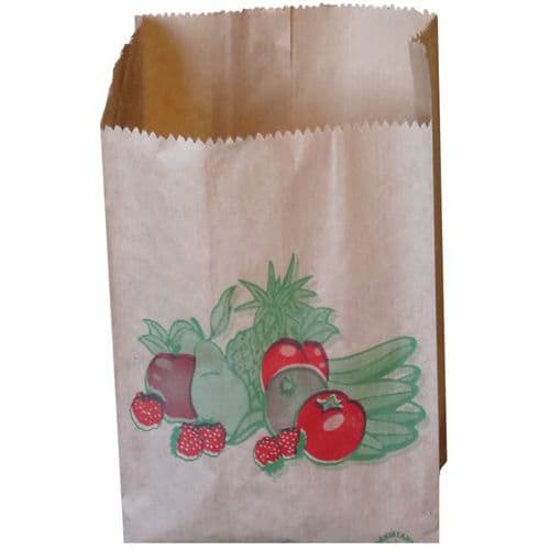 Sac à fruits et légumes kraft brun