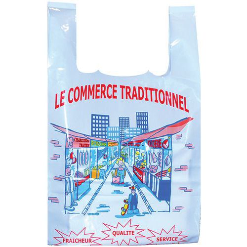 Sac bretelle - Décor : Commerce traditionnel 50µ