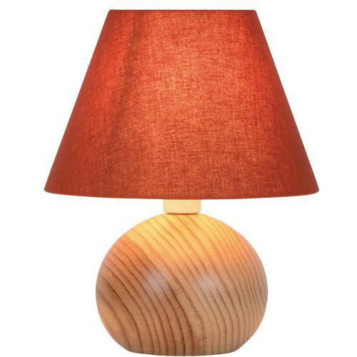 Lampe boule Rondo en bois Corep