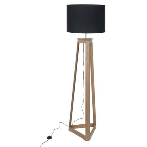 Lampadaire en bois foncé Corep HONORE H160 cm