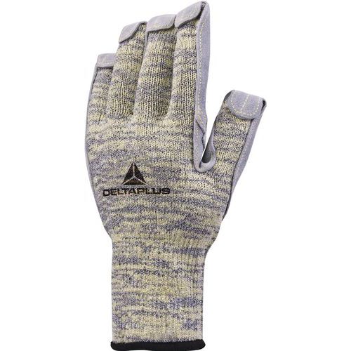 Gants tricot heatnocut paume croute de bovin jauge 10 - Delta Plus