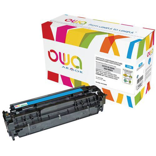 Toner reconditionné HP 304A Cyan - OWA