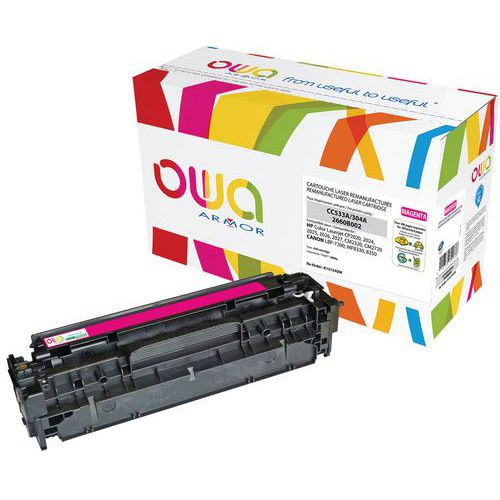 Toner reconditionné HP 304A Magenta - OWA