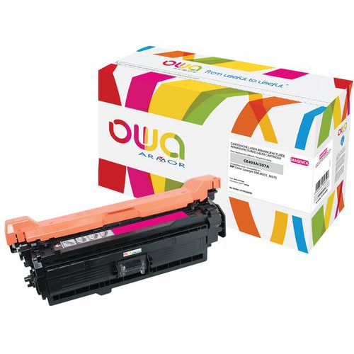 Toner reconditionné HP 507A Magenta - OWA