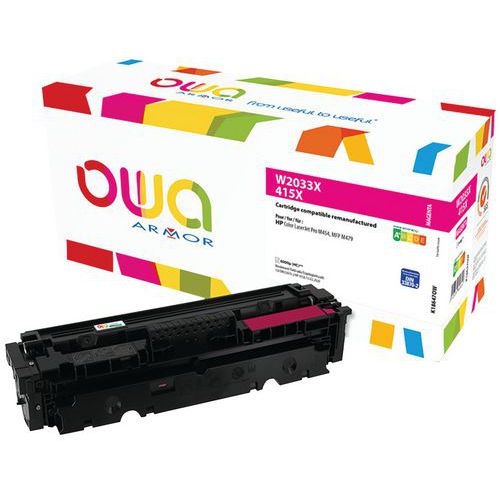 Toner reconditionné HP 415X Magenta - OWA