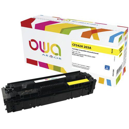 Toner reconditionné HP 203A Yellow - OWA