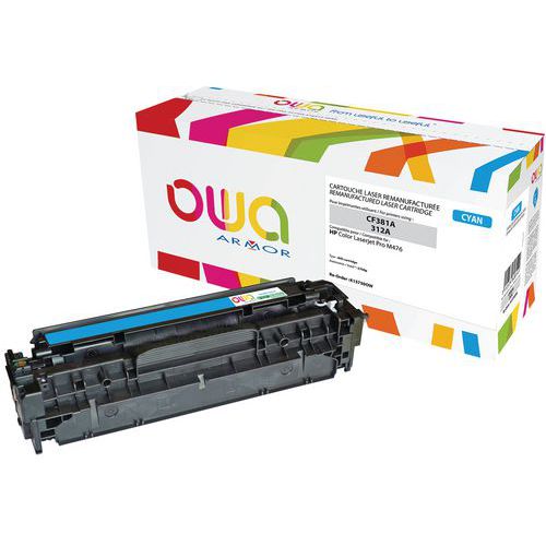 Toner reconditionné HP 312A Cyan - OWA