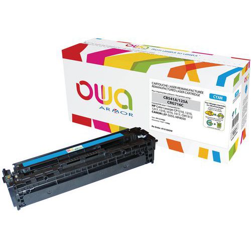 Toner reconditionné HP 125A Cyan - OWA