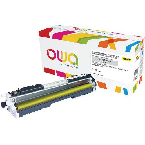 Toner reconditionné HP 126A Yellow - OWA