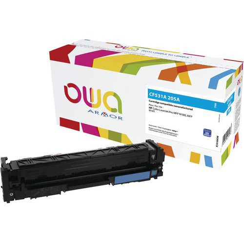 Toner reconditionné HP 205A Cyan - OWA