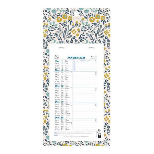 Calendrier mensuel Mini Labo sur plaque 2025 - 16x33cm - Exacompta